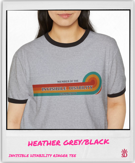 Invisible Disability Retro Ringer Tee