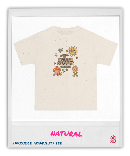 Invisible Disability Community Tee, Retro Characters