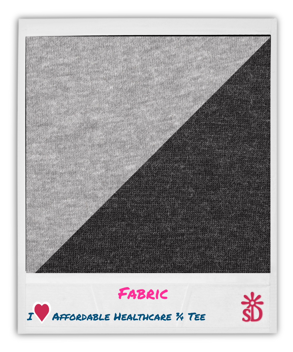 I Love Affordable Healthcare- Unisex Tri-Blend 3\4 Raglan Tee