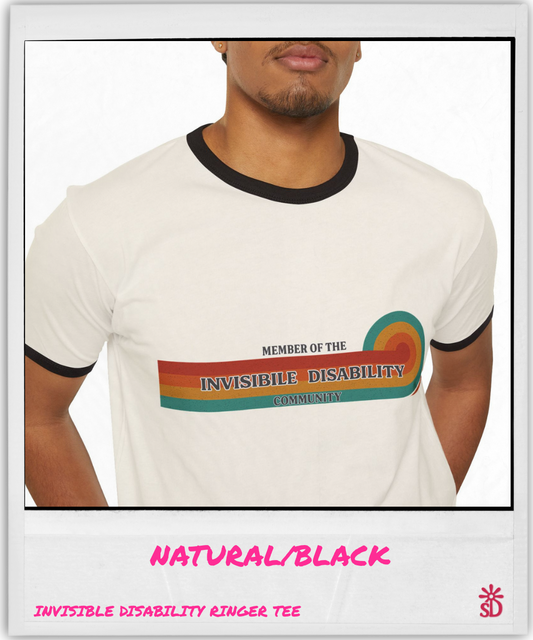Invisible Disability Retro Ringer Tee