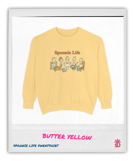 Spoonie Life Sweatshirt, Butter Yellow