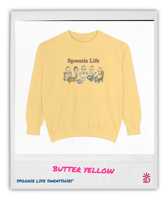Spoonie Life Sweatshirt, Butter Yellow