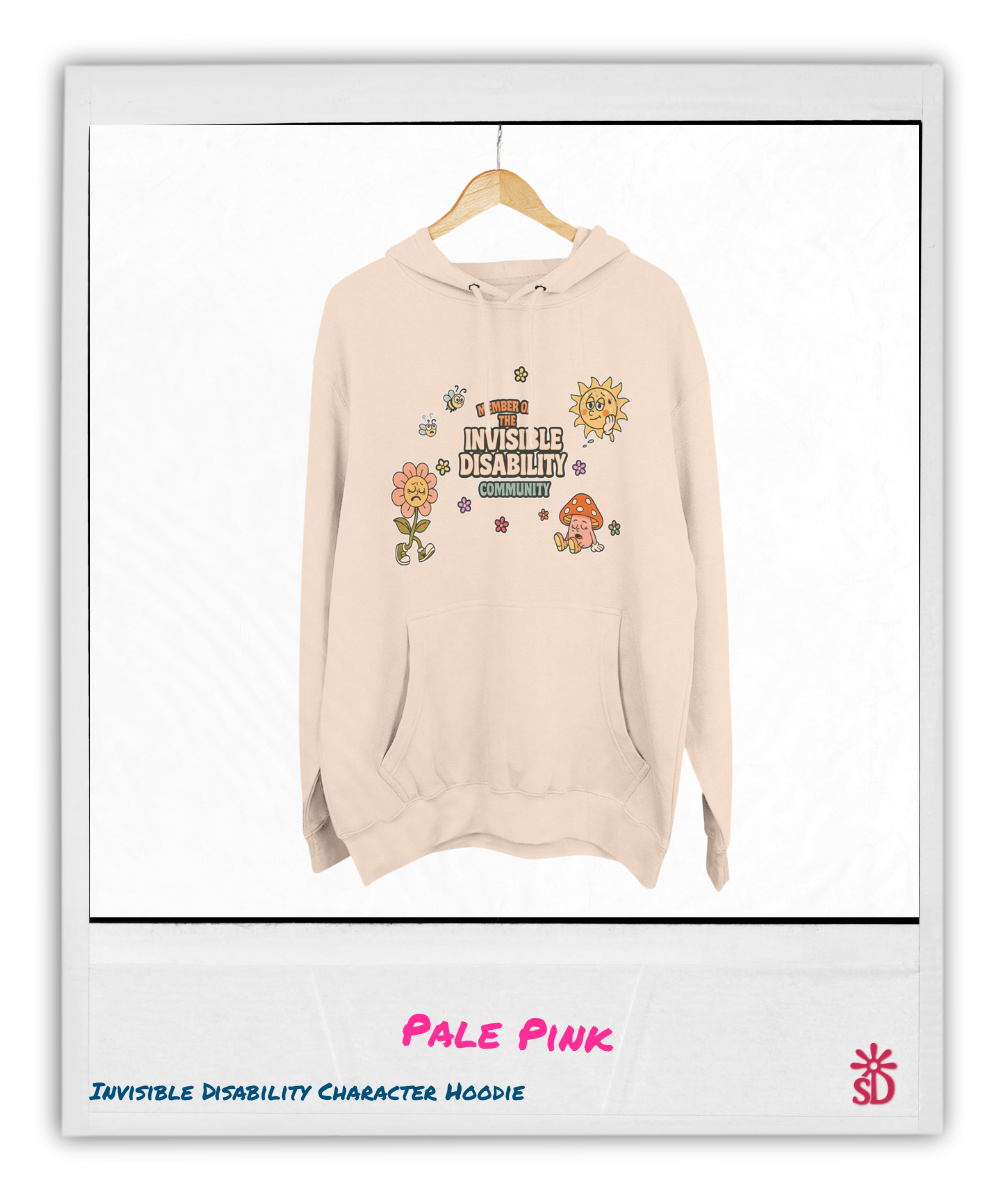 Invisible Disability Retro Character Hoodie