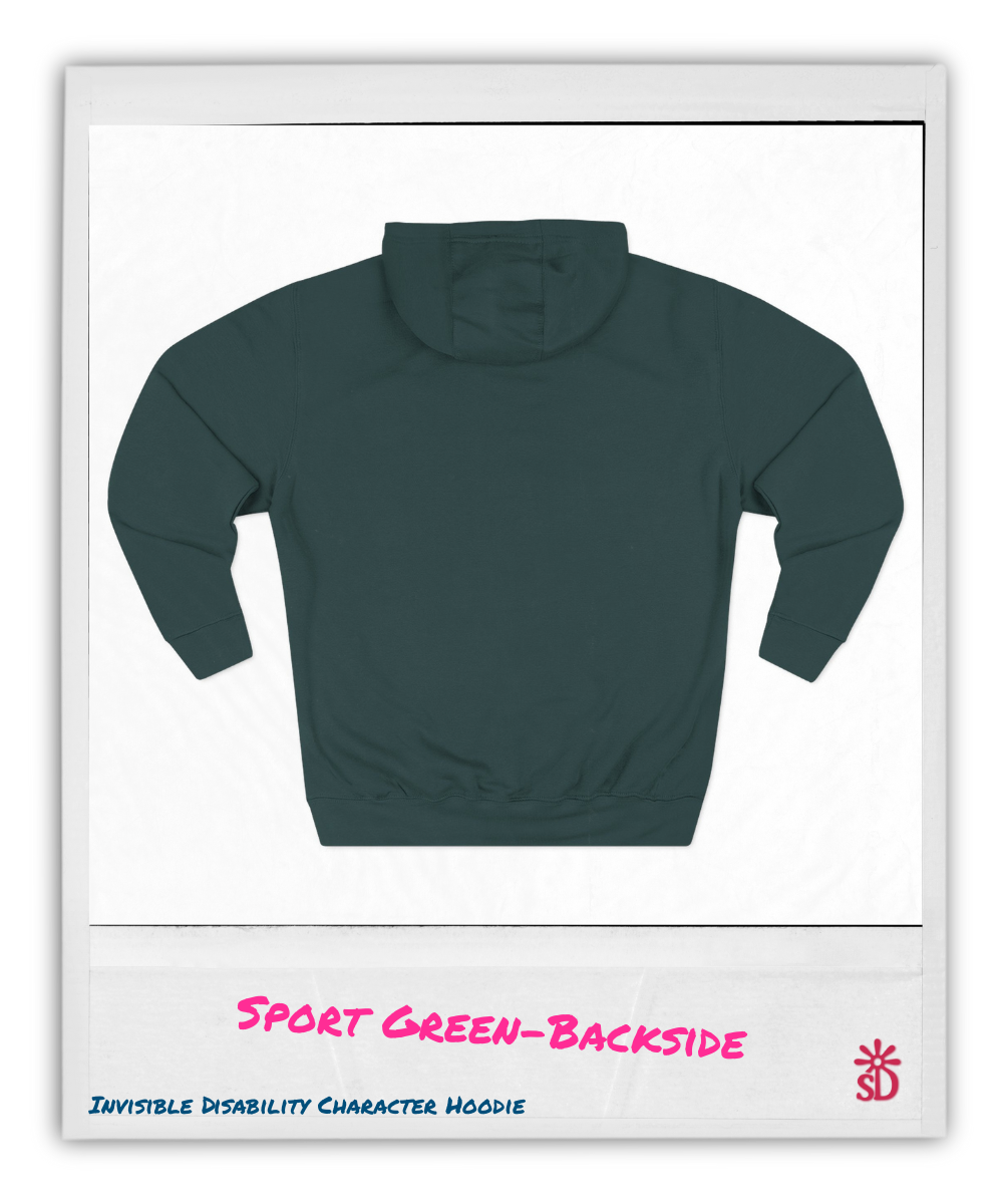 Invisible Disability Retro Character Hoodie