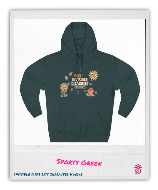 Invisible Disability Retro Character Hoodie