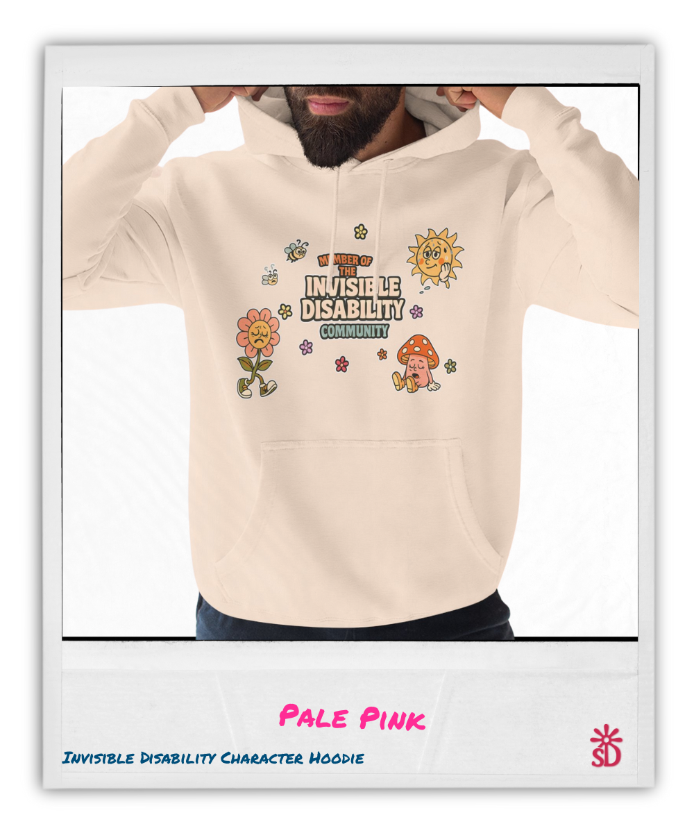 Invisible Disability Retro Character Hoodie